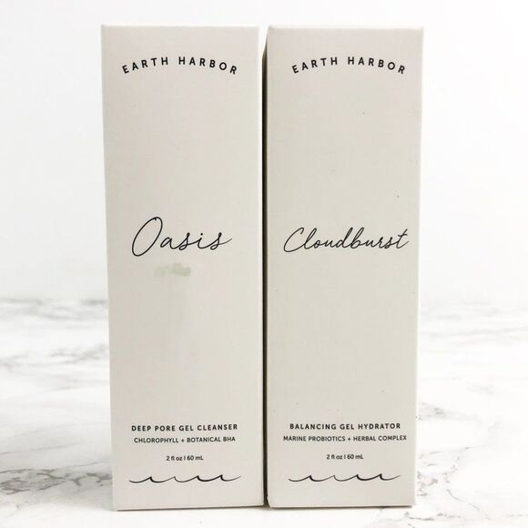 NIB Earth Harbor Oasis, Cloudburst, & Tidal Rose Oily Skin / Acne Bundle - Picture 5 of 10